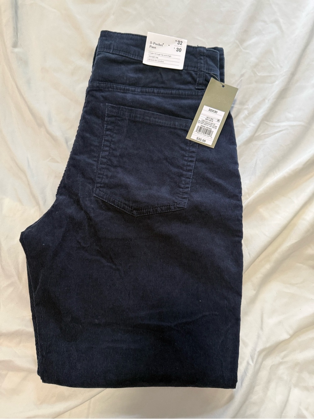 Goodfellow & Co Navy Corduroy Straight-Leg Pants